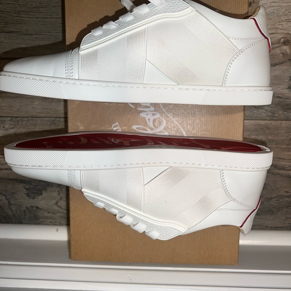 Christian Louboutin White Sneakers Sleek Minimalist Design - Picture 4 of 11